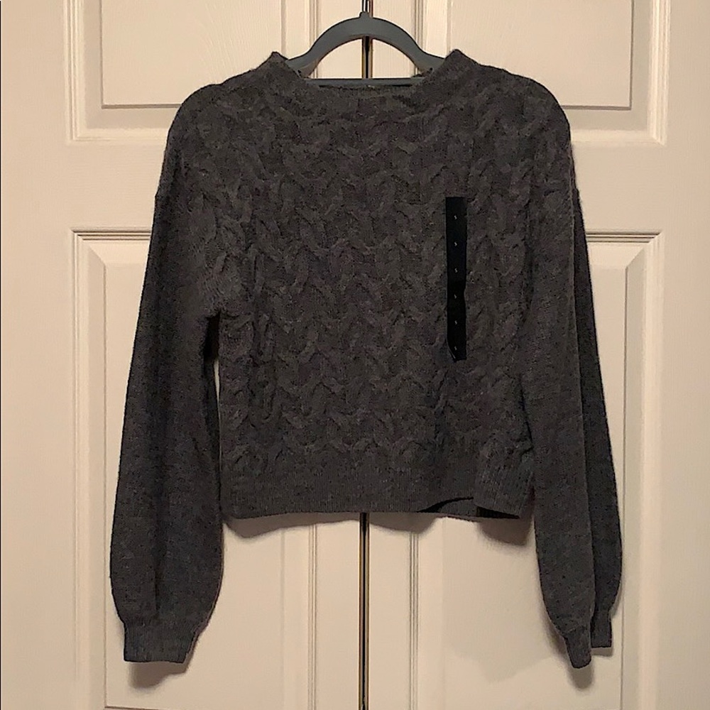 Banana Republic Grey cable knit sweater